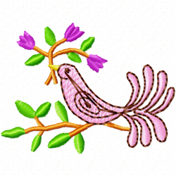Small Birds Embroidery Design 5
